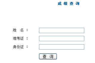 福建省2012年4月自考考试成绩查询入口